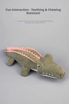 Realistic Crocodile Plush Squeaky Chew Puppy Teeth Toy