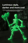  Skeleton Figure Action Skeleton Figurines With Multiple Accessories Realistic Movable Joints Model Statue For Christmas