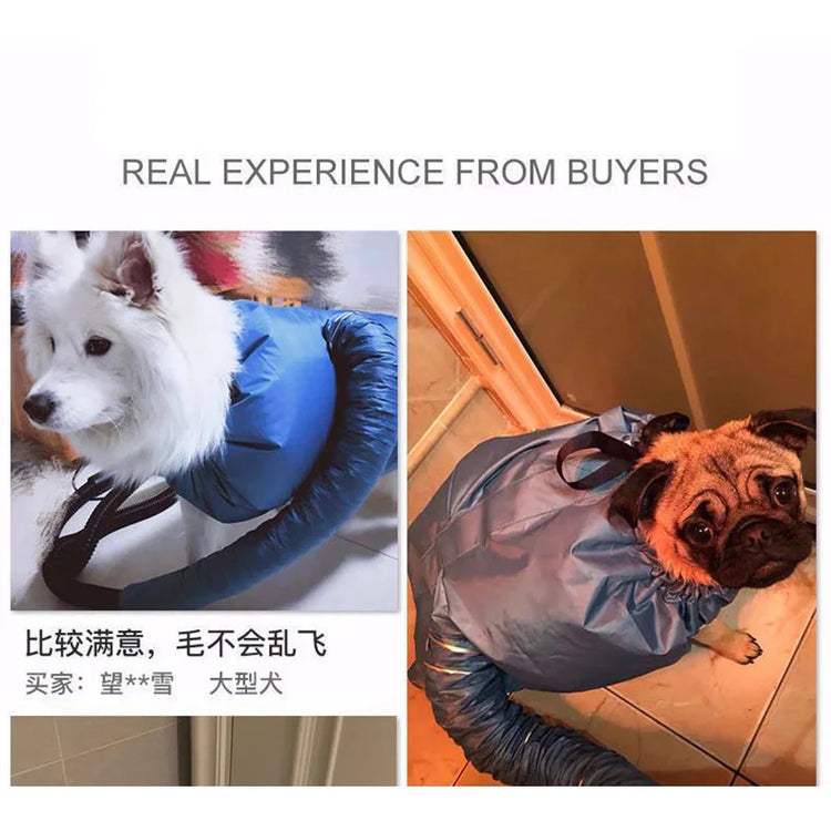 Pet Drying Bag Hair Dryer Cats Dogs Quick Dry Box