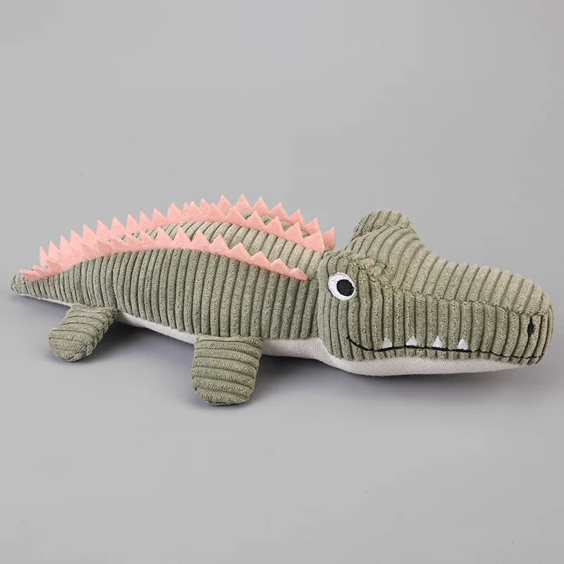 Realistic Crocodile Plush Squeaky Chew Puppy Teeth Toy