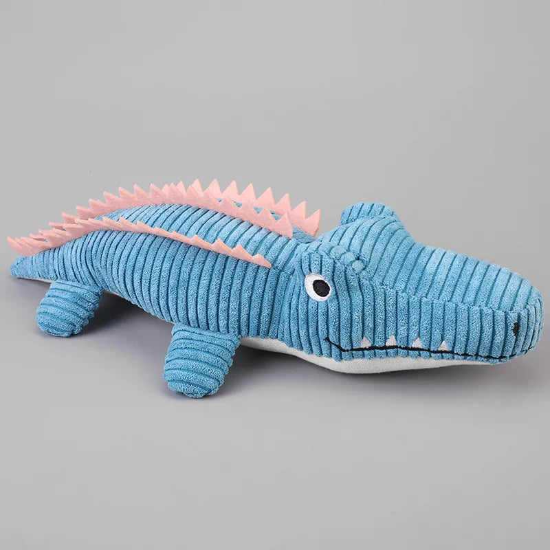 Realistic Crocodile Plush Squeaky Chew Puppy Teeth Toy